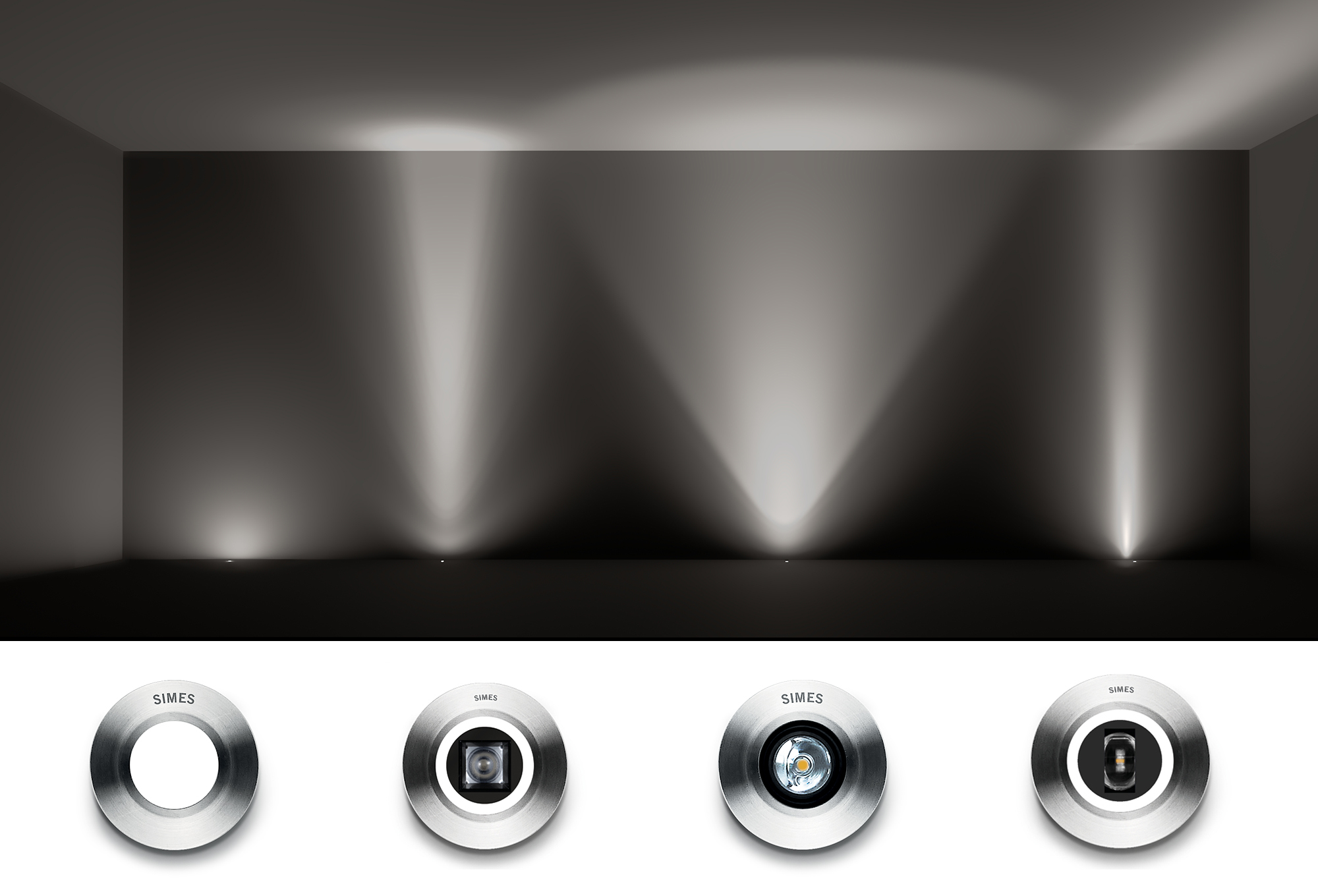 Recessed Nano-Spots for outdoor lighting