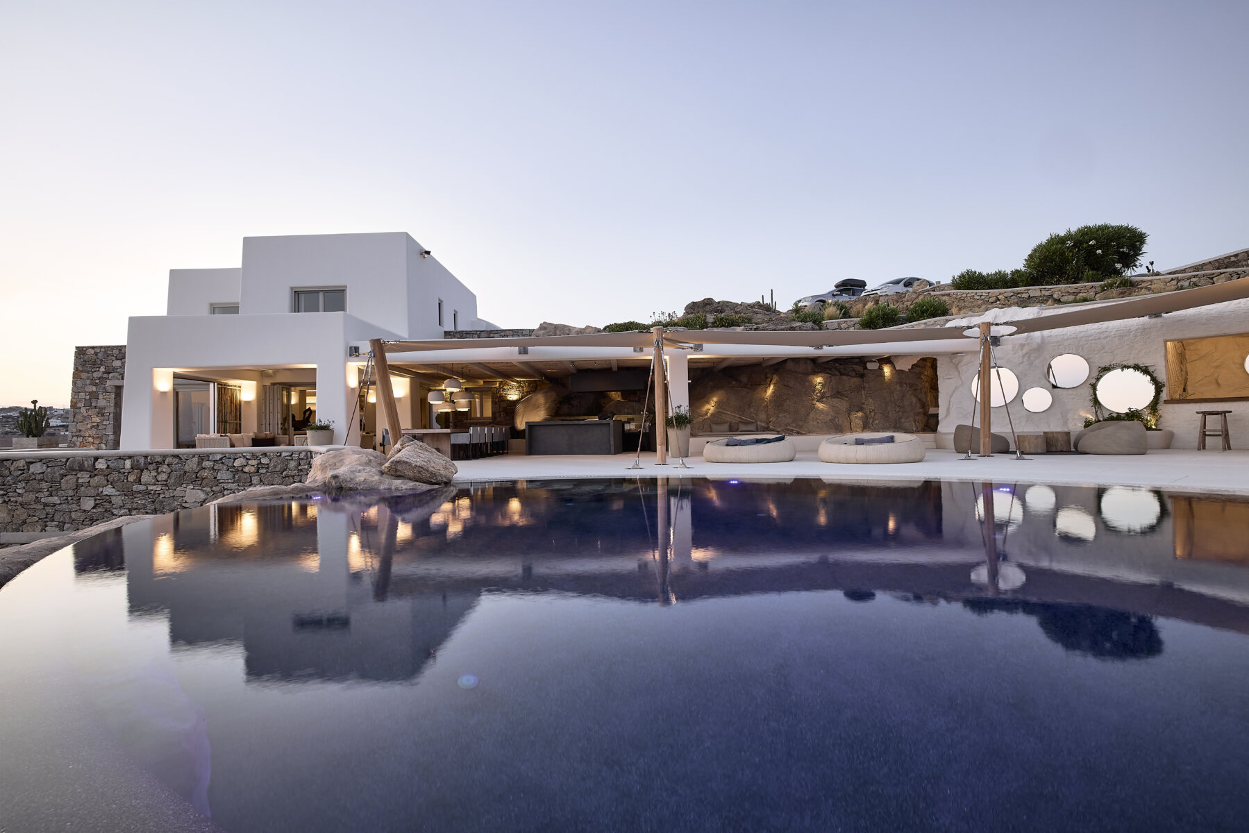 Pantheon Estate, villa privata a Mykonos - Grecia, 2020